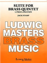 Suite for Brass Quintet #1 Proclamation Brass Quintet cover